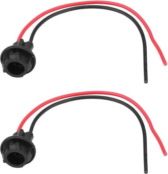 2 pezzi di holder per lampadina di illuminazione del veicolo - estensione di connettore T10 per luci di parcheggio, luci di lato, luci della targa.