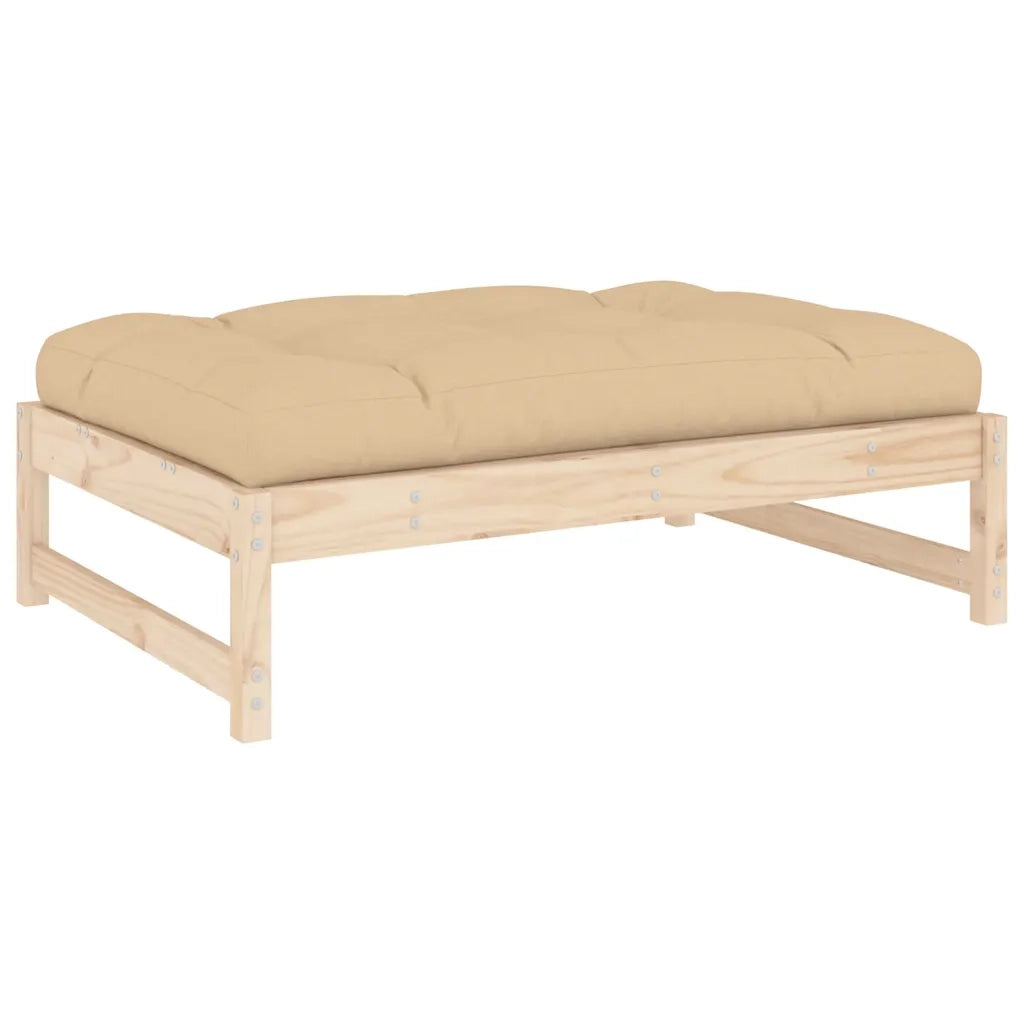Sedia da giardino-Poggiapiedi da Giardino 120x80 cm in Legno Massello di Pino 134707