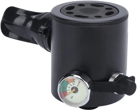 Regolatore da immersione Octopus - Manometro idrostatico acqua-tetto - Bocchino in silicone - Peso leggero - Formato compatto - Progettazione ergonomico