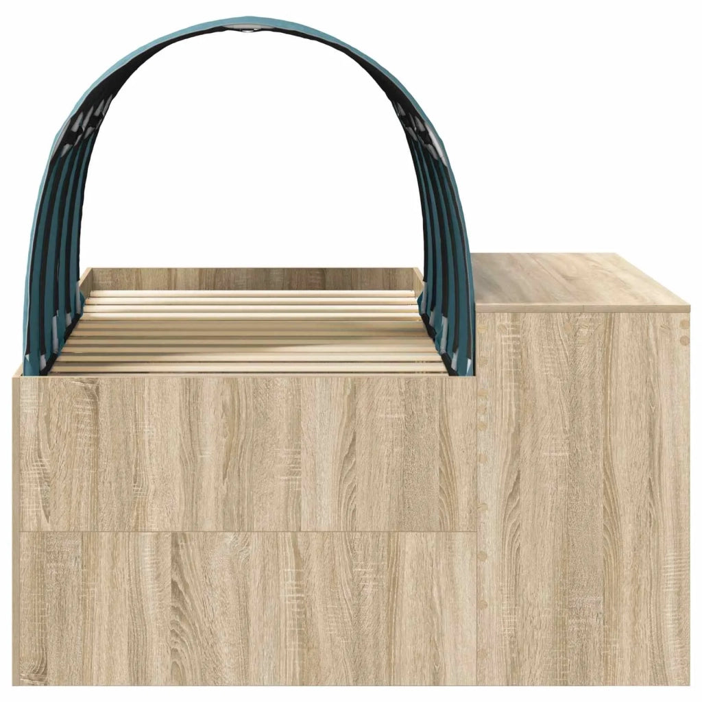 Letto alto per bambini con scrivania 3 pz Legno ingegnerizzato 3423684