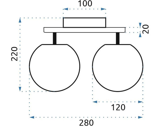 Lampada Pensile Glamour Cromo APP671-2C