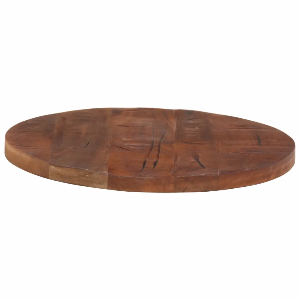 Piano per Tavolo Ã˜ 60x3,8 cm Rotondo Legno Massello di Recupero