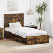 Struttura del letto con cassetto con testiera Legno multistrato 3410362