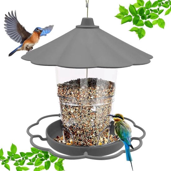 Casa alimentare per uccelli grandi, stazione alimentare per uccelli, stazioni alimentare per uccelli, case alimentari per uccelli, può essere appesa per nutrire uccelli selvatici, adatta a tutte le giardini, balconi