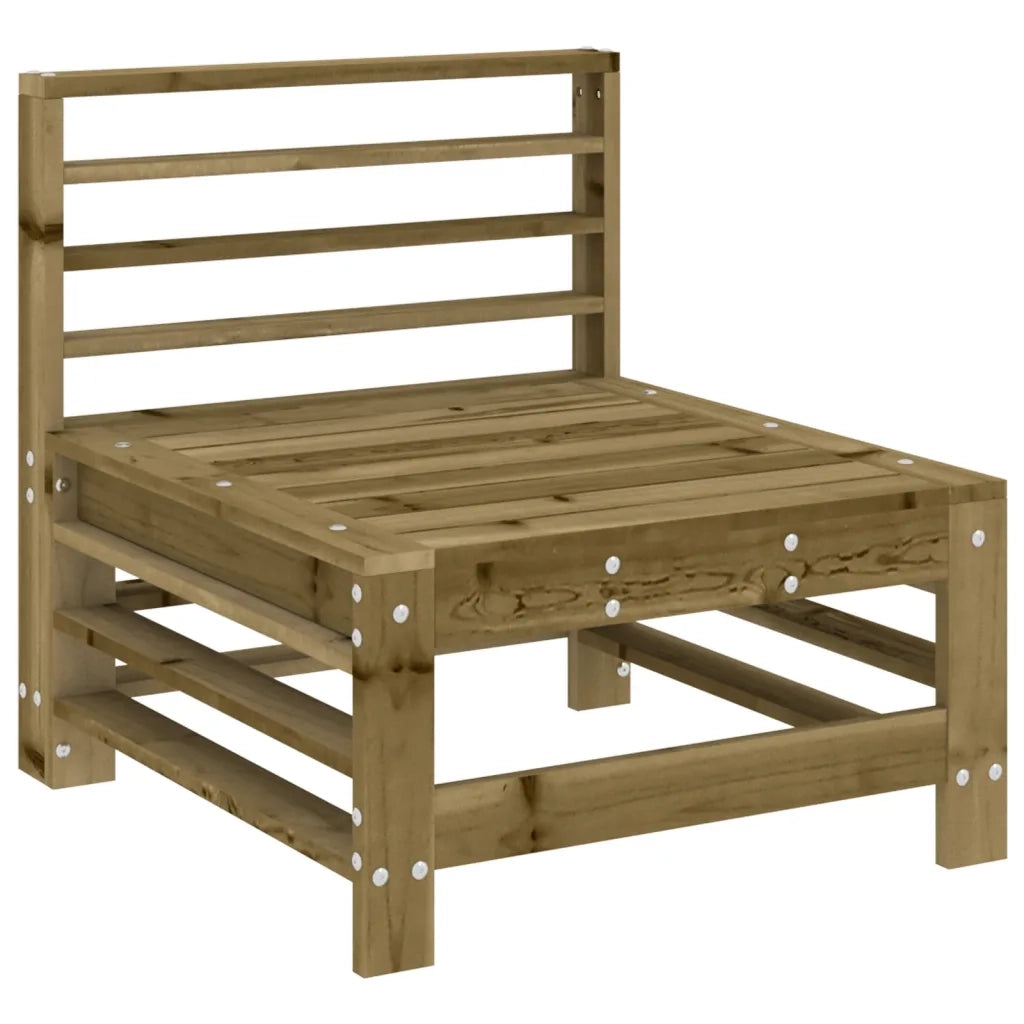 Divani Centrali da Giardino 2 pz in Legno di Pino Impregnato 825645
