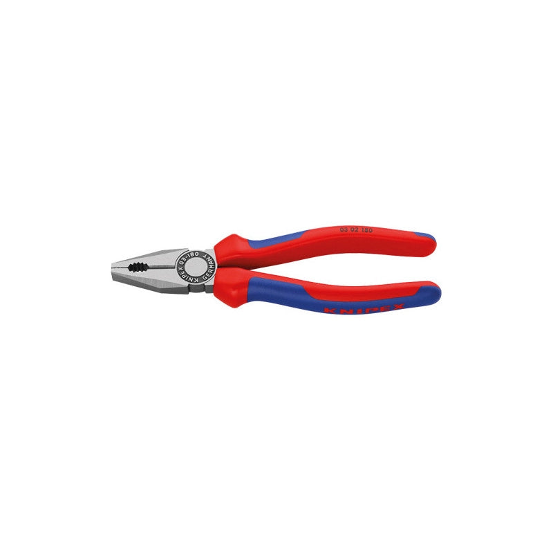 Pinze universali Knipex 03 02 180 7" acciaio forgiato taglio cavi fino Ø12 mm
