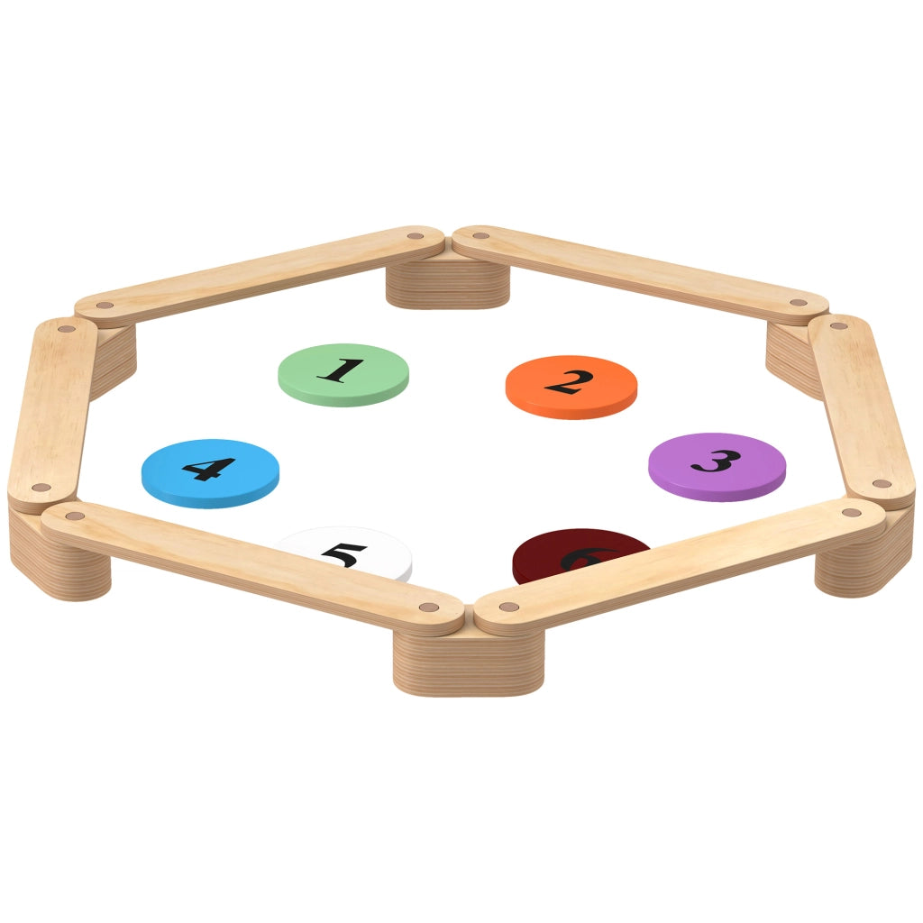 Set Parco Giochi in Legno per Bambini ¨C Zephmum ¨C Naturale 6 Pezzi