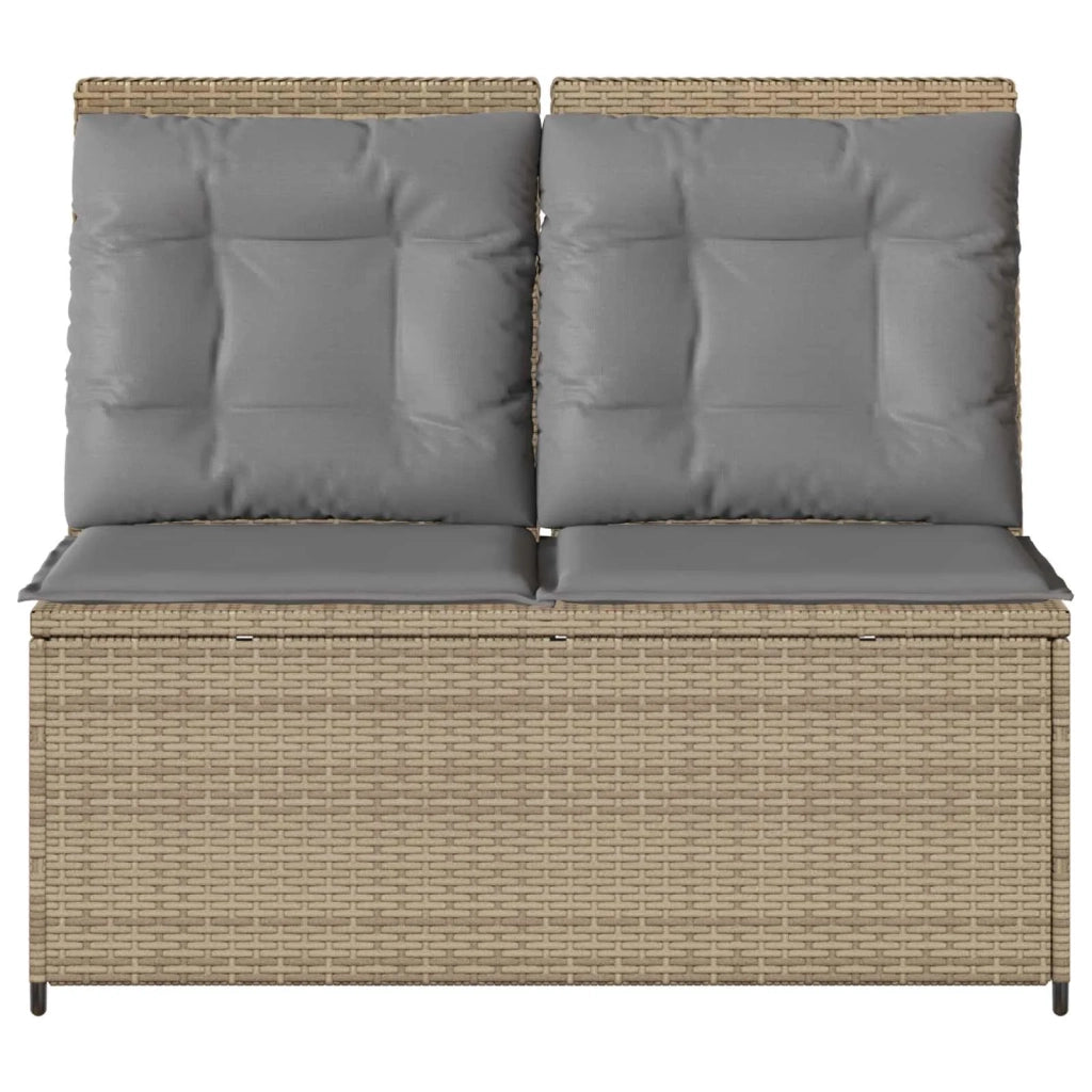Panchina da giardino Beige polyrattan 3394470