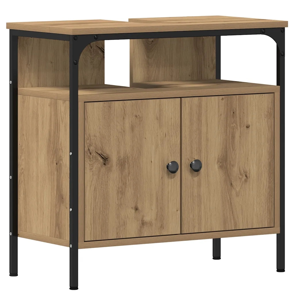 Mobile Lavabo Bagno Rovere Artigianale 60x30x60cm Truciolato 862233