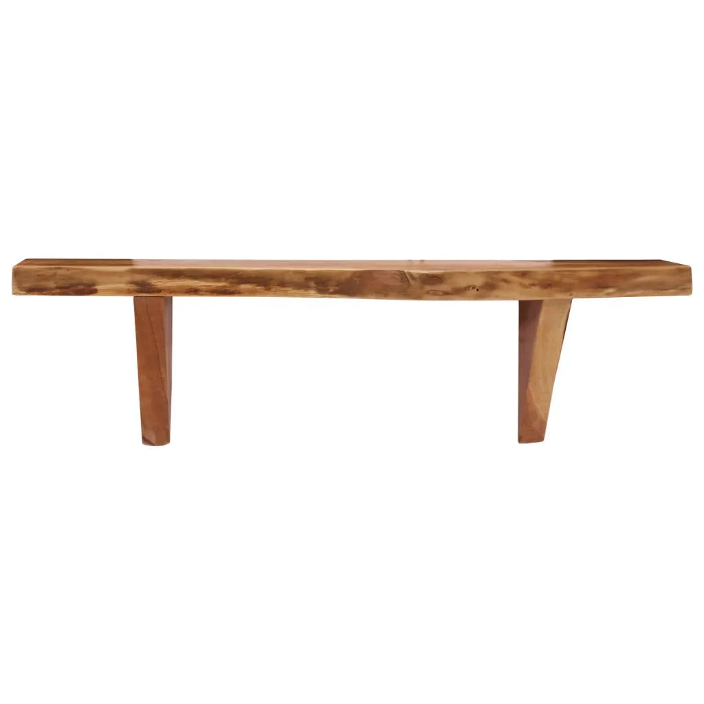 Mensole 2 pz 60x20x18 cm in Legno Massello di Acacia 247927