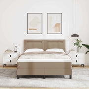 Letto a molle Cappuccino 160 x 200 cm Pelle sintetica 3339059