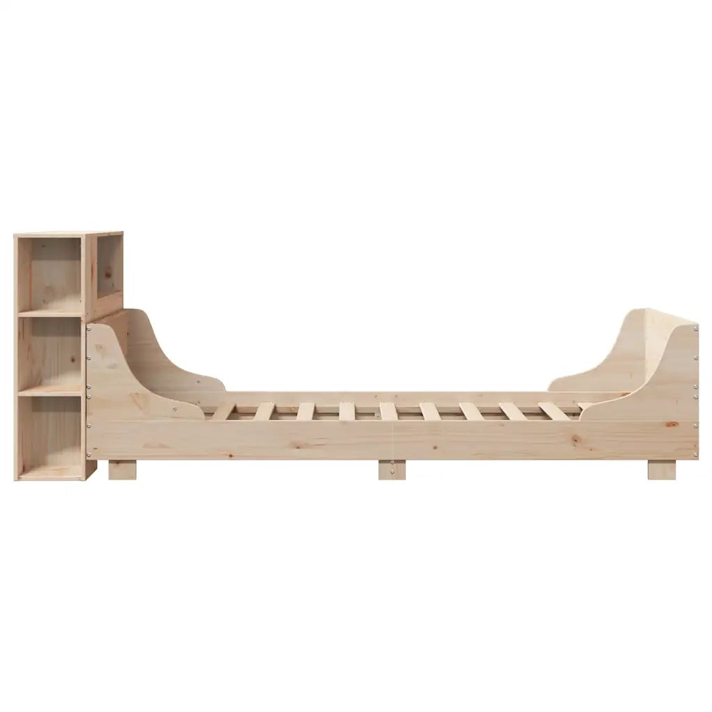 Giroletto senza Materasso 100x200 cm in Legno Massello di Pino 3323782
