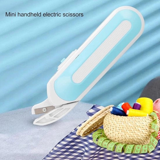 Manubrio ergonomico Scissor elettriche a batterie per taglio pelle velluto carta tessuto.