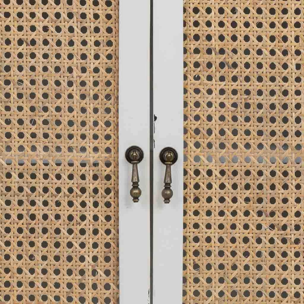 Armadio in legno bianco 70x40x135h