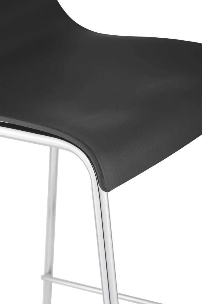 Sgabello da bar Hoover struttura cromata a 4 piedi 2