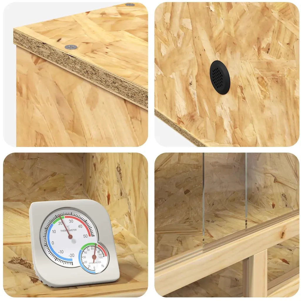 Terrario Marrone 100 x 40 x 40 cm OSB CFW2998443