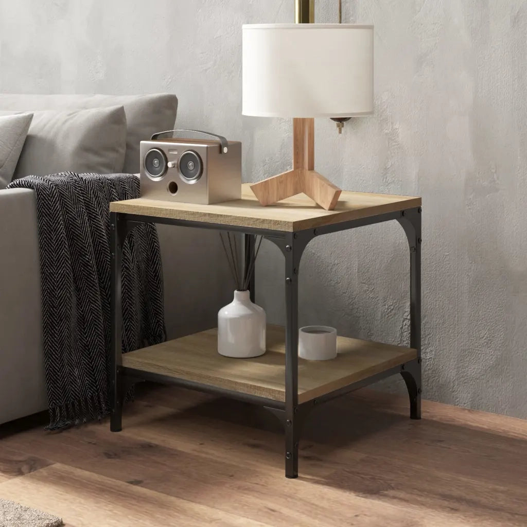 Tavolini 2pz rovere sonoma 40x40x40 cm in Legno Multistrato 819380