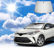 Zonoforo per parabrezza compatibile con Toyota C-HR 2016-2025, parasole per parabrezza Toyota C-HR, accessori per Toyota C-HR, ombrellone per parabrezza, pieghevole, protezione UV