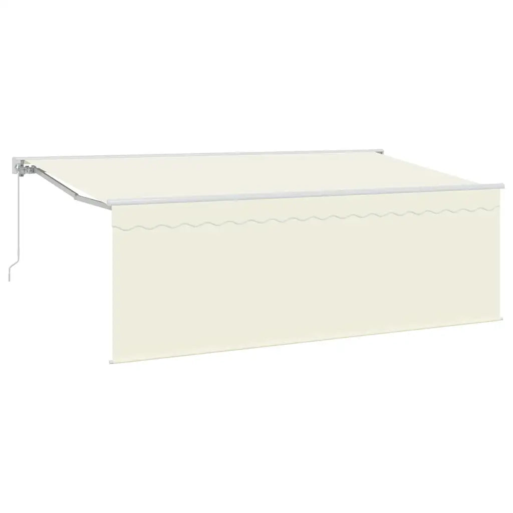 vidaXL Tenda Retrattile Crema 400 x 200 cm Tessuto