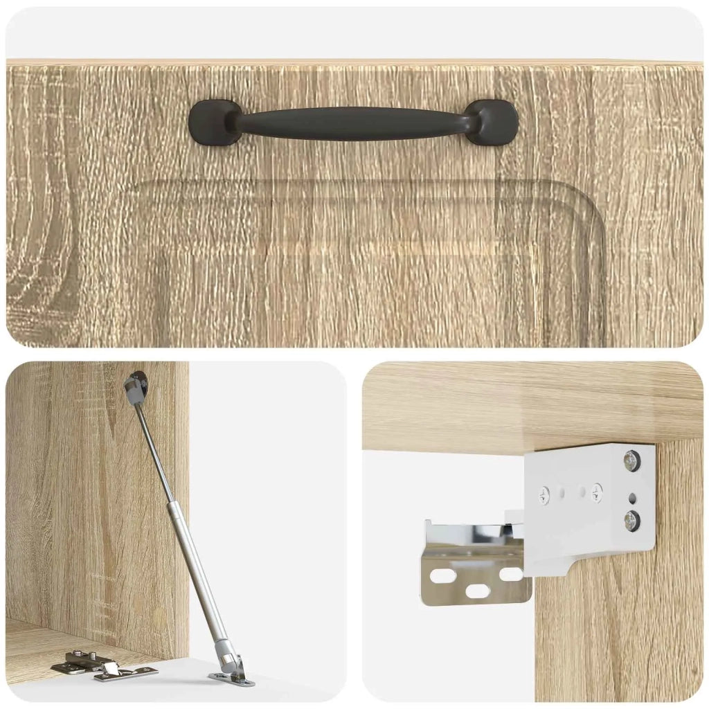 Mobile Porta TV da Muro Rovere Sonoma 59,5 x 41 x 30 cm