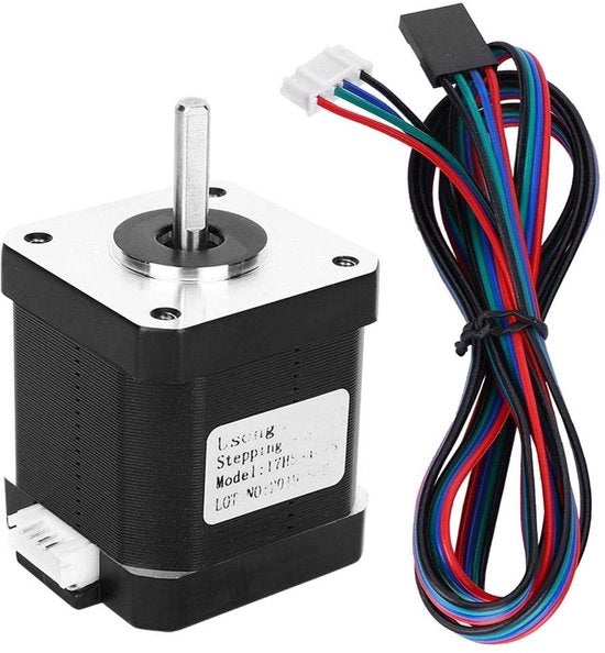 Motore a passo ad alta coppia 52N.cm - Motore Nema 17 - 4-filari 1,7 A - Silenzioso - Motore per stampante 3D - Leggero, nuovo
