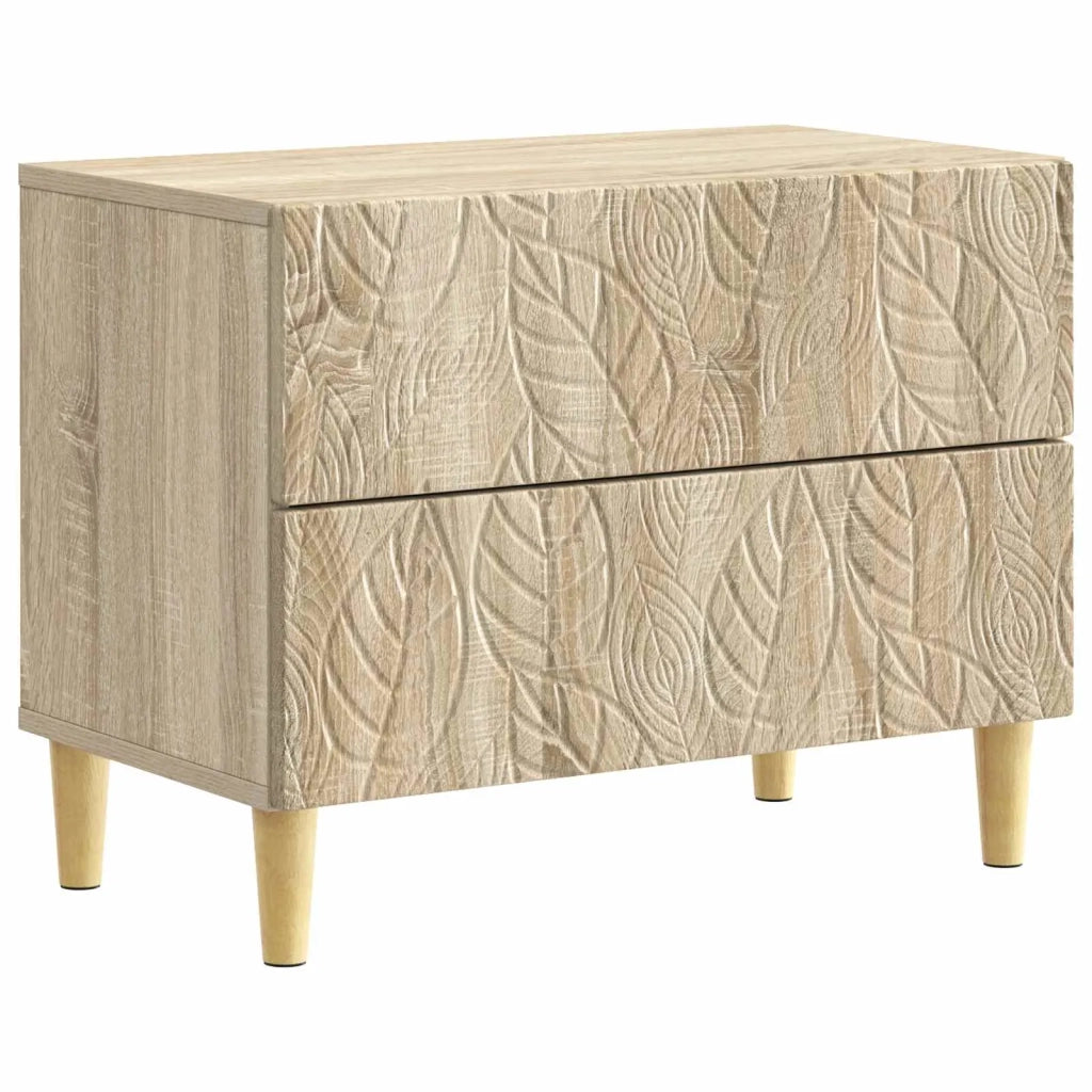 Comodino Rovere Sonoma 62 x 34,5 x 48 cm Legno ingegnerizzato 895007