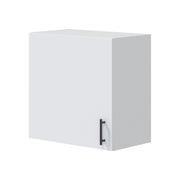 Mobile pensile 1 anta Thyra, Armadietto sospeso, Mobiletto a muro, Armadio ausiliario multifunzione, 60x34 h59 cm, Bianco