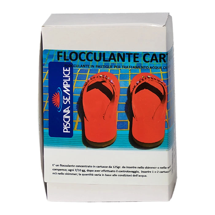 12 PZ FLOCCULANTE CARTUCCE- 12 pz. (8X125gr) Piscina semplice