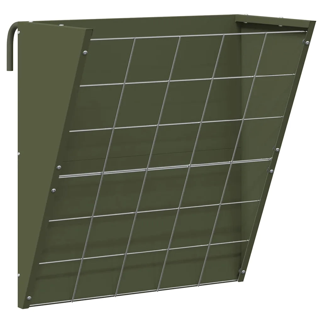 Mangiatore Appeso per Fieno Verde oliva 61 x 33 x 66 cm CFW2644686