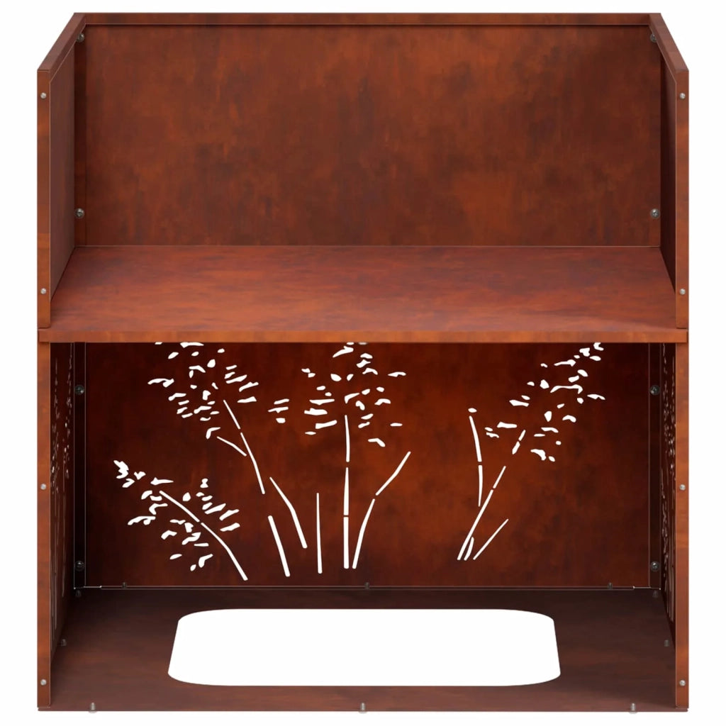 Vaso da giardino 2 pz Ruggine 50 x 50 x 49 cm Acciaio Corten 8005805