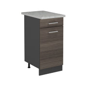 Mobiletto base per cucina R-Line Grigio nobile/Antracite 40 cm PL Marmo Vicco
