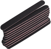 Set di 10 Viti per Unghie Binate 100/180 - Nero - Manicure - Materiale Resistente - Viti per Unghie