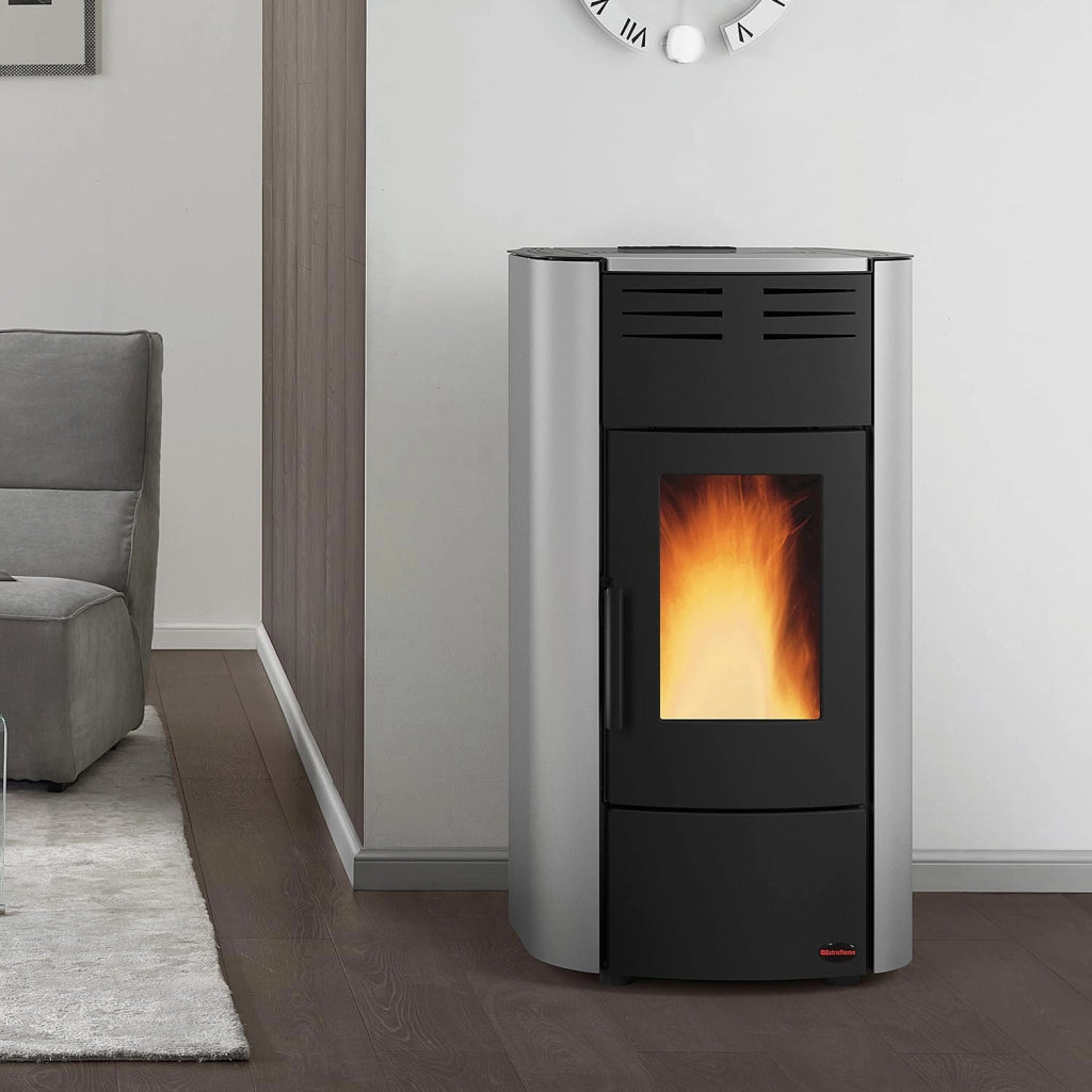 termostufa a pellet raffaelaa idro h15'' kw 18,1-colore bianco