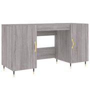 Scrivania Sonoma postazione computer mobile per computer scrivania da studio 140 x 50 x 75 cm legno ingegnerizzato grigio 02_0023950