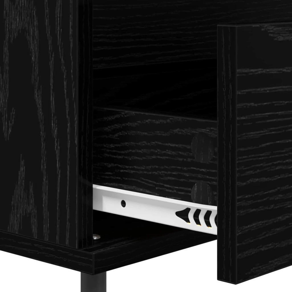 Credenza | Madia | Buffet da pranzo | Armadio da pranzo Rovere nero 35 x 40 x 70 cm Legno multistrato