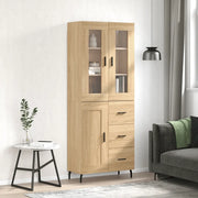 Credenza Rovere Sonoma 69,5x34x180 cm in Legno Multistrato 3198676