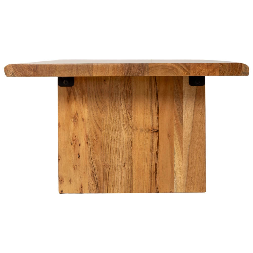 Tavolino da caffè in legno marrone 150x70x40h cm