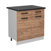 Vicco Mobiletto base per cucina Quercia dorata 80 cm PL Antracite
