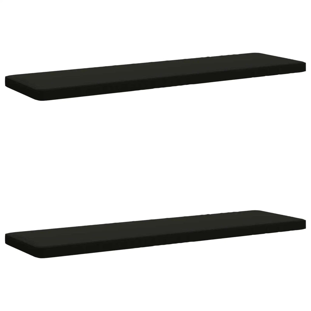 Cuscini per Panchina a 2 Pezzi VUGHT 2 pz 100% Poliestere Nero 952243