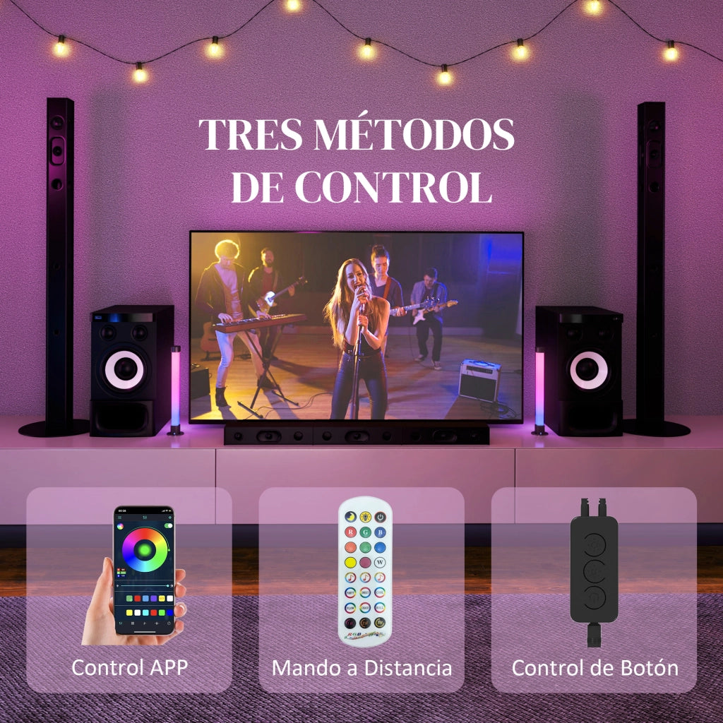Lampada da Tavolo Smart con Controllo Bluetooth ¨C Xylo ¨C App, Sincronizzazione Musica, Bianco