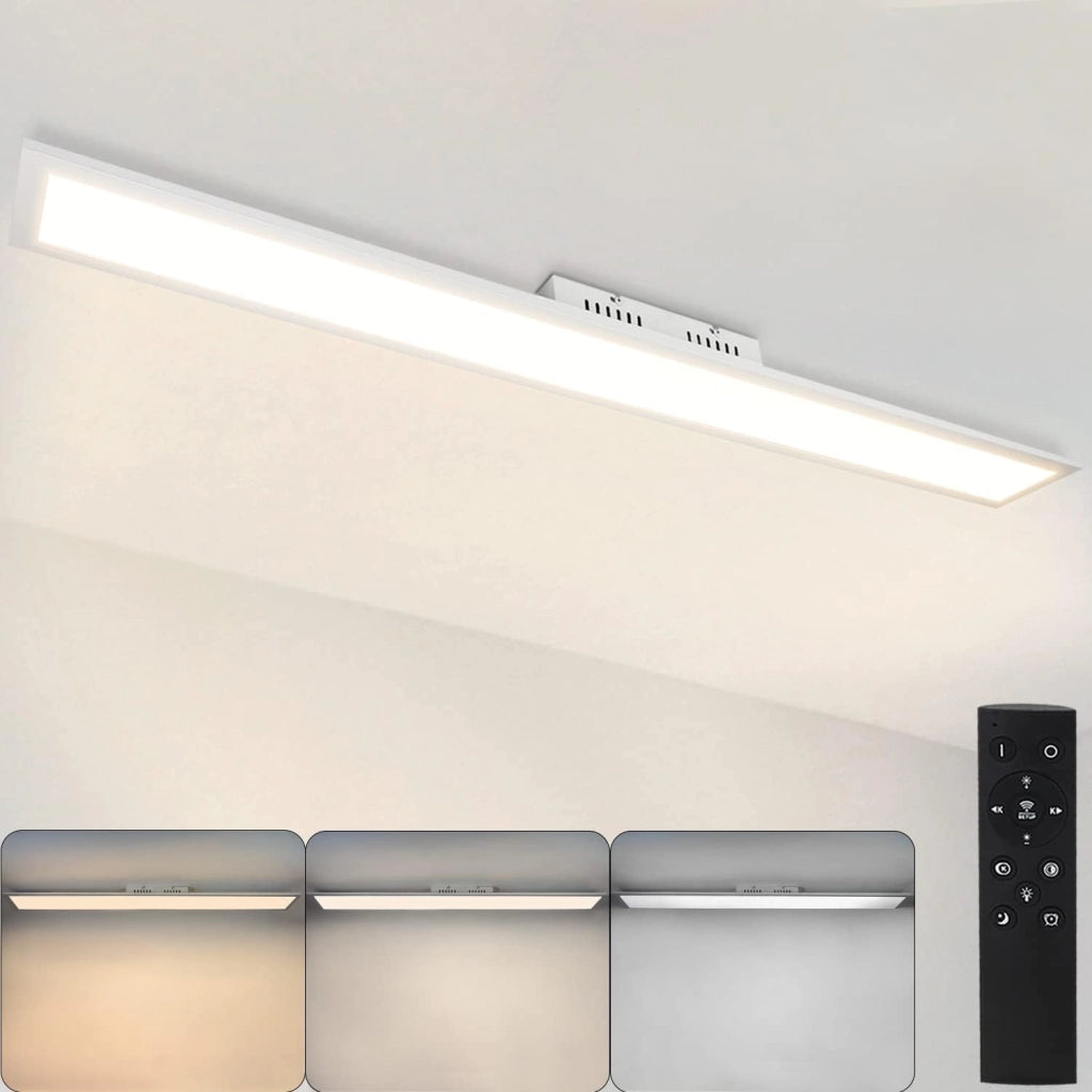 ZMH Lampada da soffitto plafoniera LED 42W bianca dimmerabile telecomando per soggiorno camera letto ufficio cucina