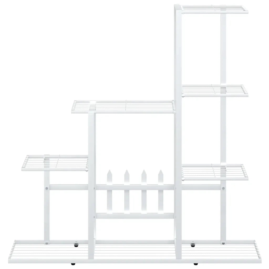 Portapiante 94,5x25x88 cm Bianco in Metallo 336113