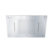 Soffione in acciaio a soffitto Sphera Italia 60x40cm Materiale: Acciaio, Colore: Nero opaco