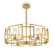 Lampada pendente House in Metallo Bowi Oro