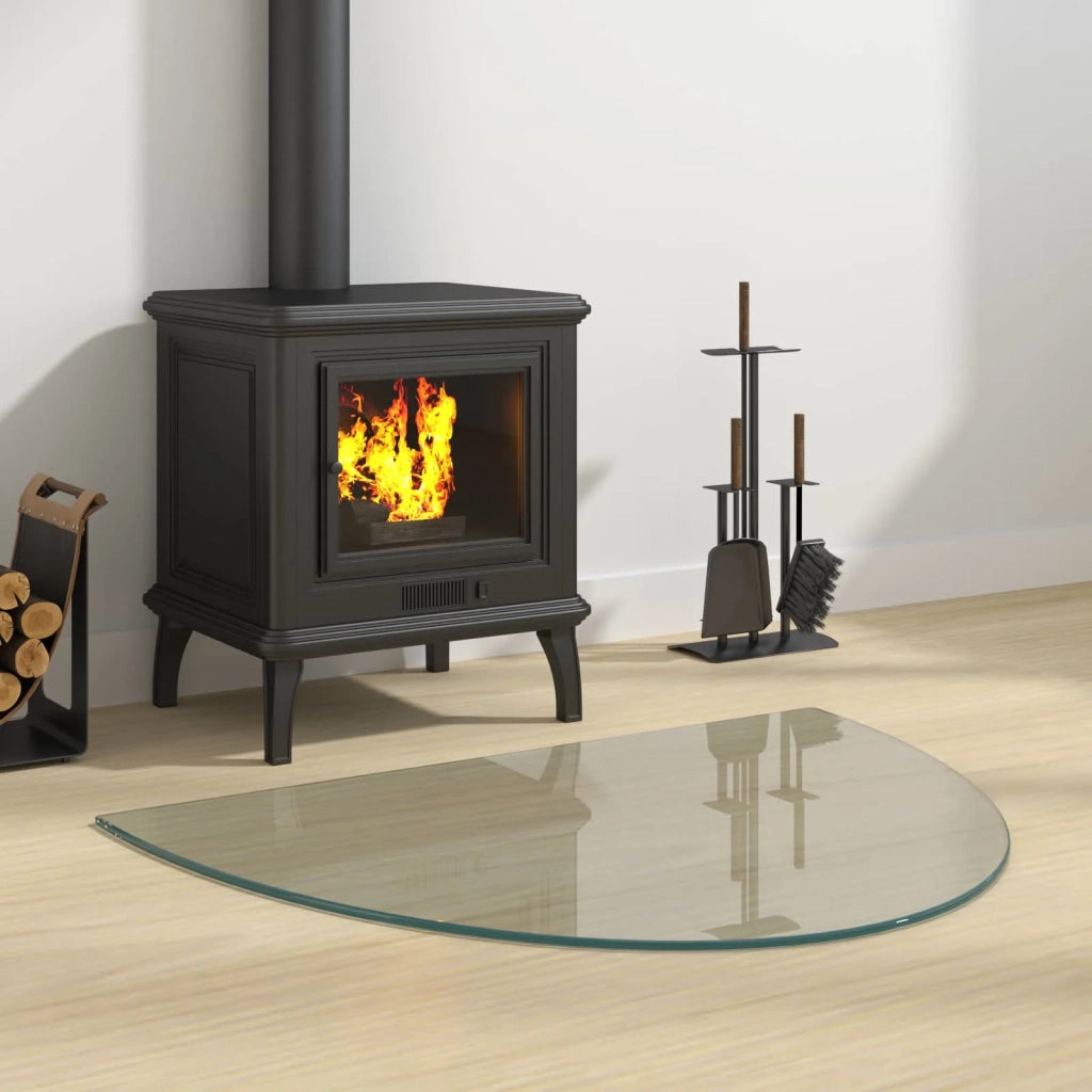 Piastra in vetro per camino Trasparente 800 x 600 mm Vetro CFW4648988