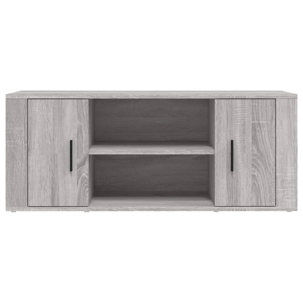 Mobile TV-Credenza TV-Console TV Grigio Sonoma 100x35x40 cm in Legno Multistrato 229873