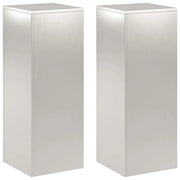 Supporto per piante 2 pcs Argento 30 x 30 x 80 cm Acciaio 8012497