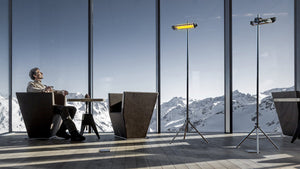 Palo Elegance H214 cm per Lampade Riscaldanti Elettriche Moel 4464 Nero