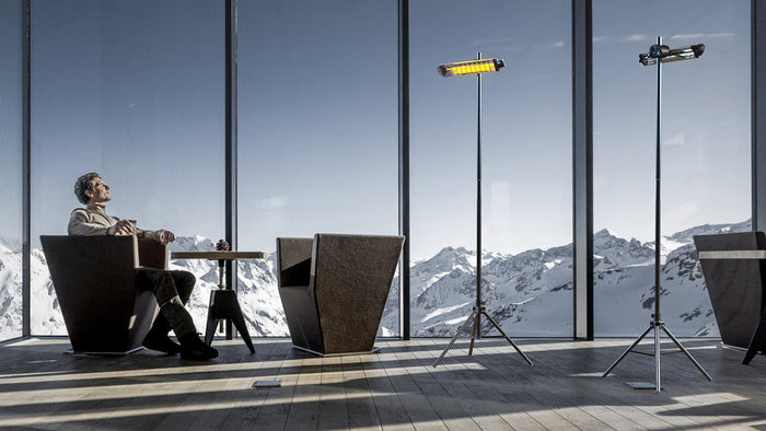 Palo Elegance H214 cm per Lampade Riscaldanti Elettriche Moel 4464 Nero