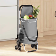 Carrello della spesa Grigio 47 x 39 x 100,5 cm Tessuto Oxford 42002338